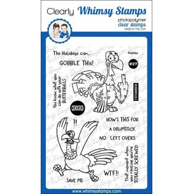 Whimsy Stamps Deb Davis Clear Stamps - Gobble This!